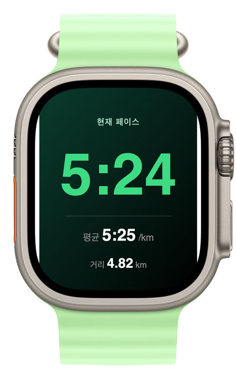 Apple Watch Ultra 페이스 화면